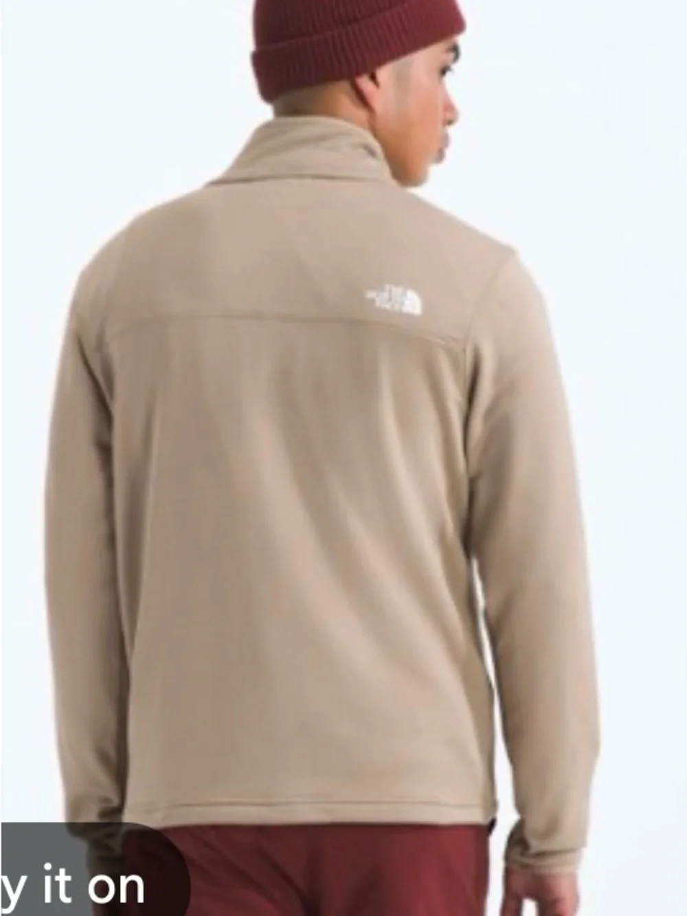 Men’s TNF Cedar Trail  grid Fleece Jacket Mushroom Grey 3xl NEW
